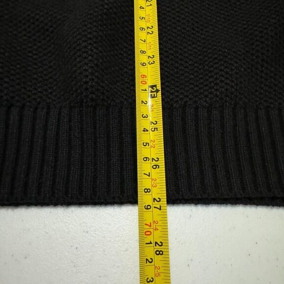 New Men's Size XXL Izod Black Quarter Zip Sweater Amazing Glaze Winter Knit NWOT - Picture 14 of 16